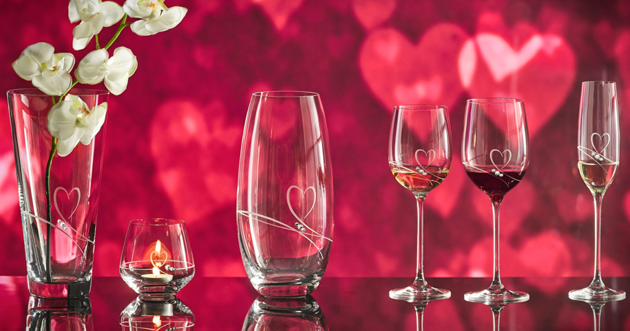 Diamante svícen na čajovou svíčku Romance s kamínky Swarovski 1 ks