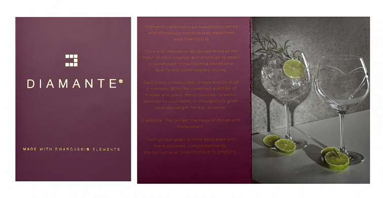 Diamante křišťálová váza Romance s kamínky Swarovski 25 cm