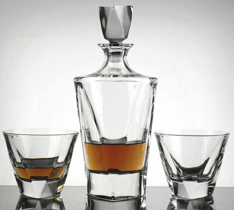 Bohemia Jihlava souprava na whisky Triangle 1+6