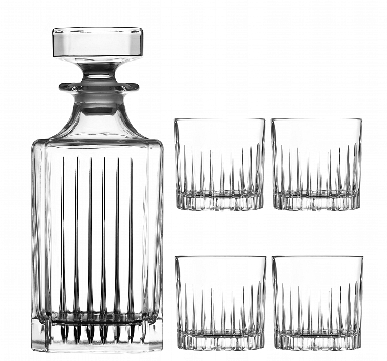 Diamante whisky set Broadway 1+4