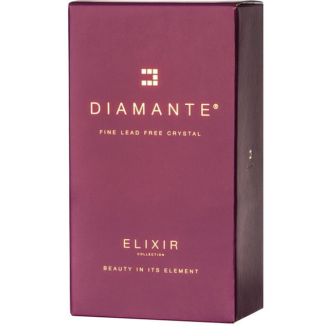 Diamante sklenice na bílé víno Romance s kamínky Swarovski 330ml 2KS