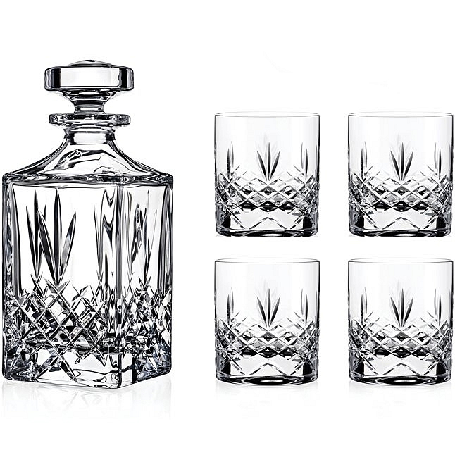 Diamante whisky set Buckingham 1+4