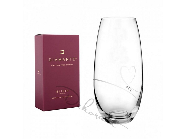 Váza pro paní učitelku Romance s kamínky Swarovski 25 cm