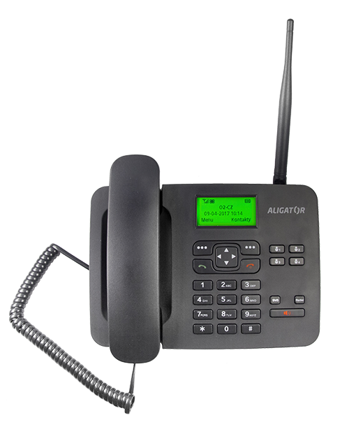 ALIGATOR T100 bílý, stolní GSM telefon