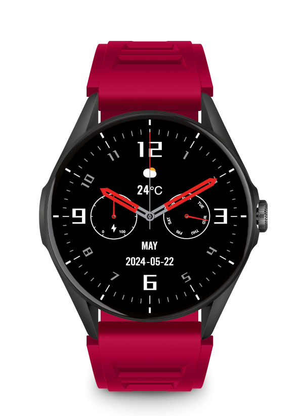 ALIGATOR Watch AMOLED, stříbrné