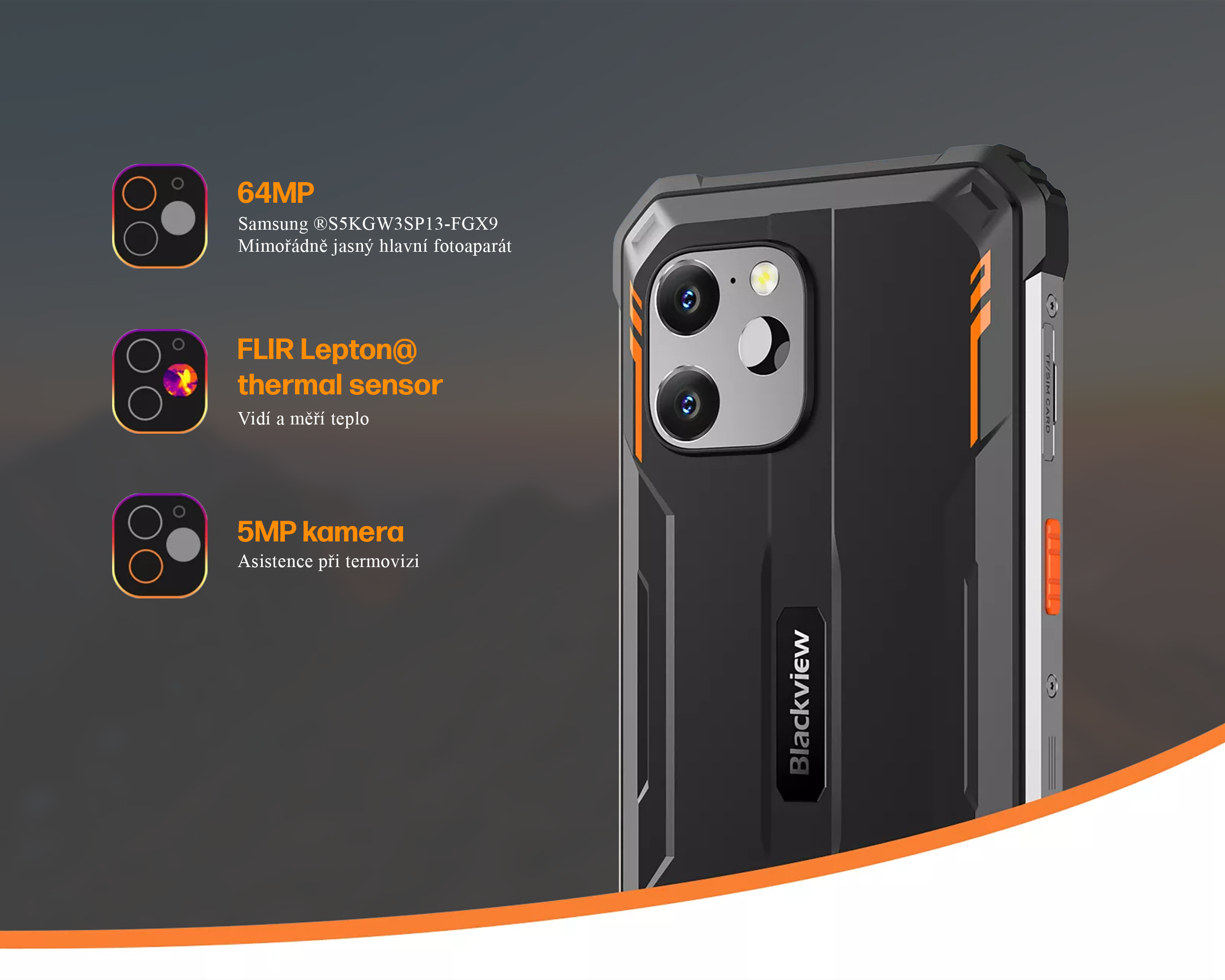 Blackview BV8900 8/256 GB černý