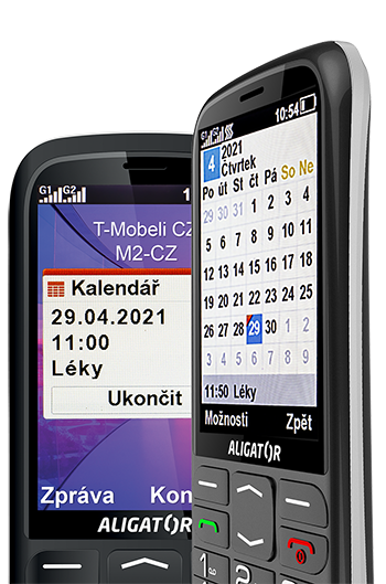 ALIGATOR A830 Senior černý + nabíjecí stojánek