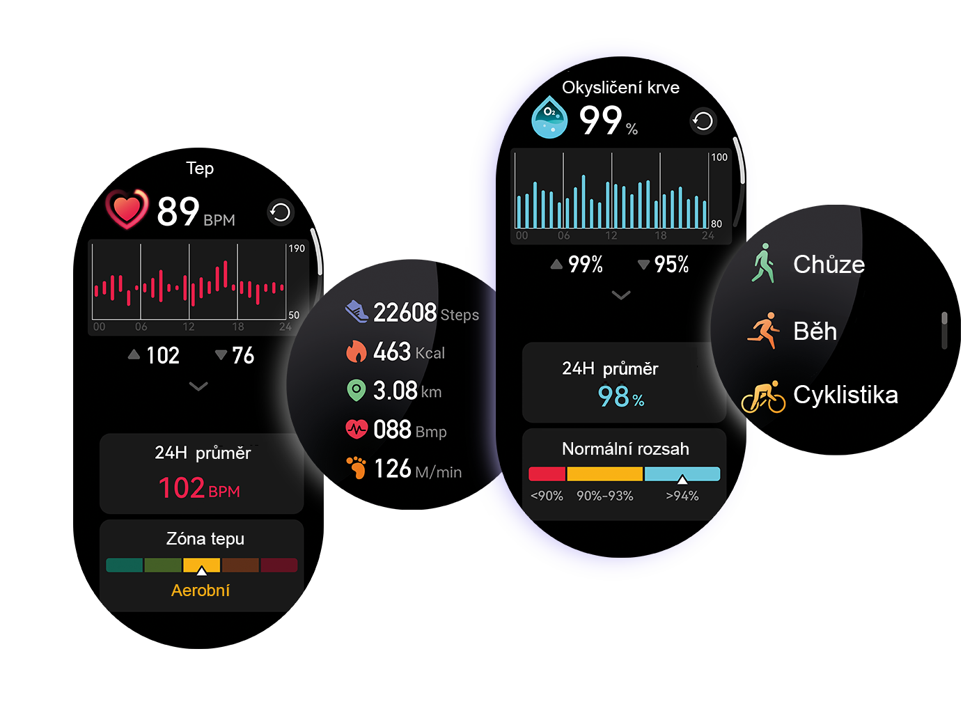 ALIGATOR Watch AMOLED, stříbrné