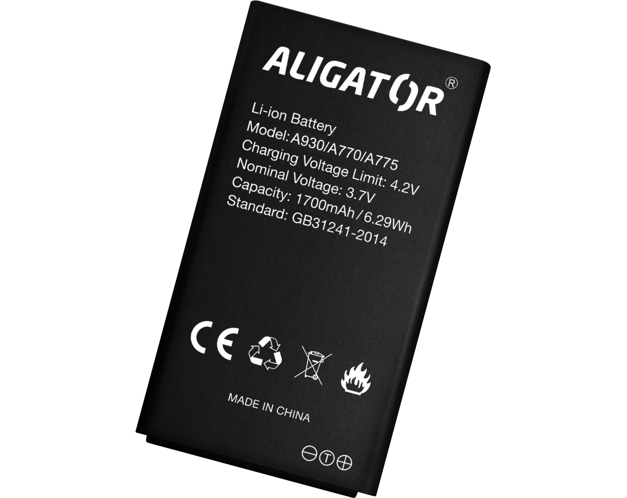 ALIGATOR A770 Senior černý + nabíjecí stojánek