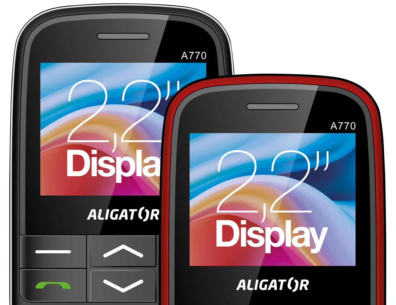 ALIGATOR A770 Senior černý + nabíjecí stojánek