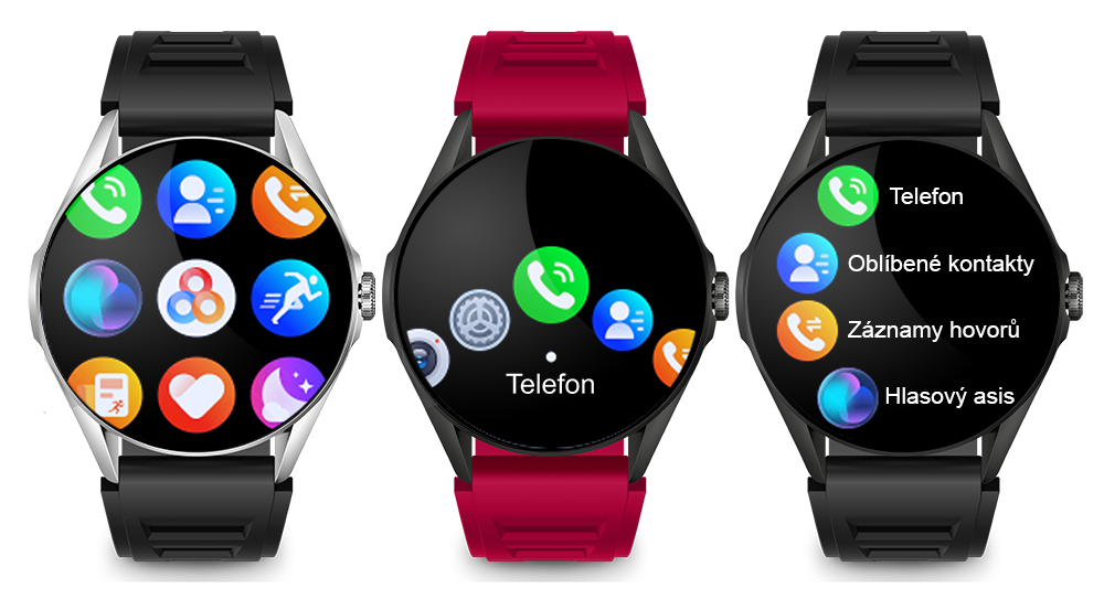 ALIGATOR Watch AMOLED, stříbrné