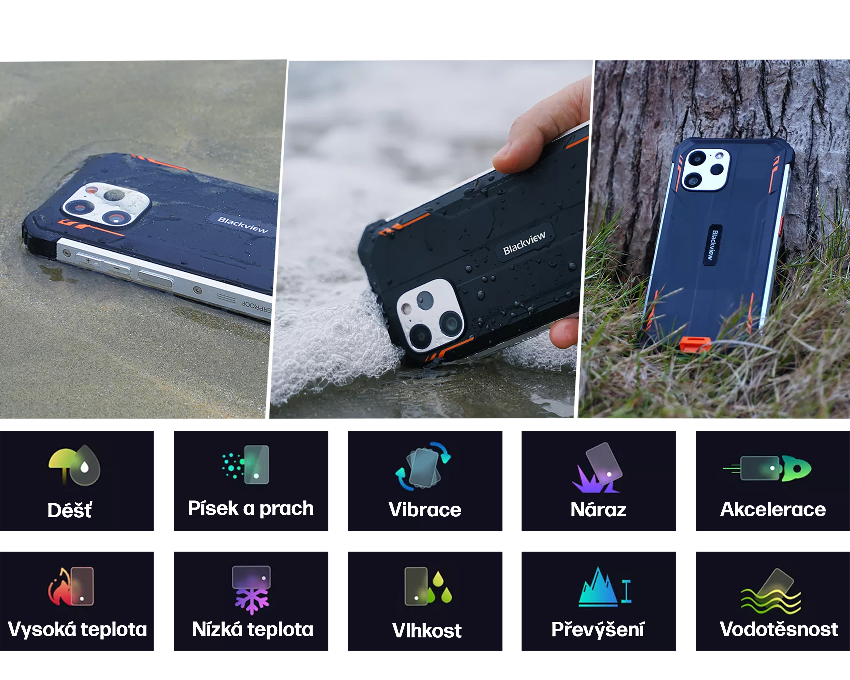 Blackview BV8900 8/256 GB černý