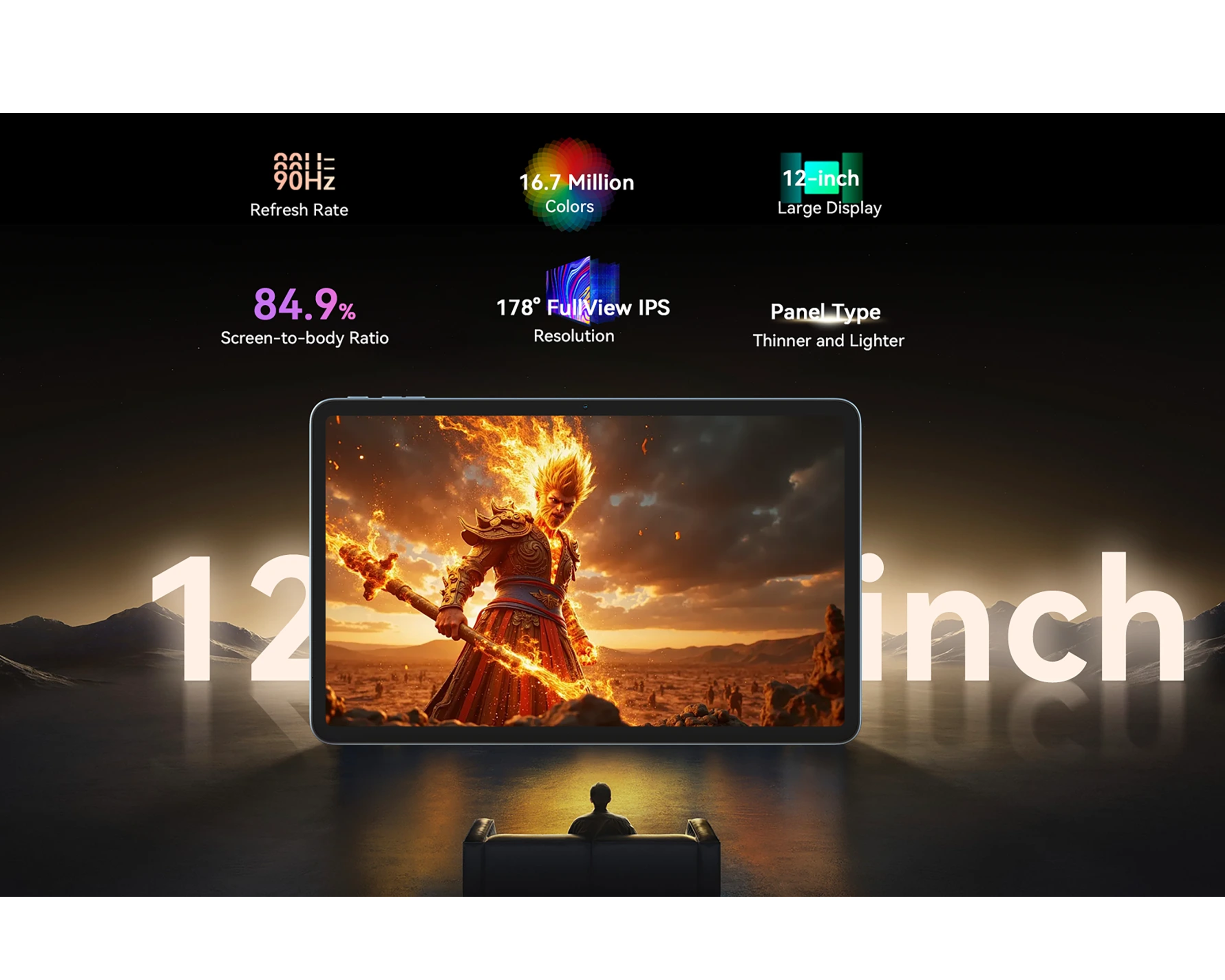 Tablet 12" Blackview MEGA 2 Wi-Fi 12/256GB Šedý