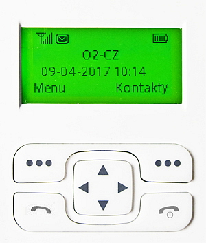 ALIGATOR T100 bílý, stolní GSM telefon