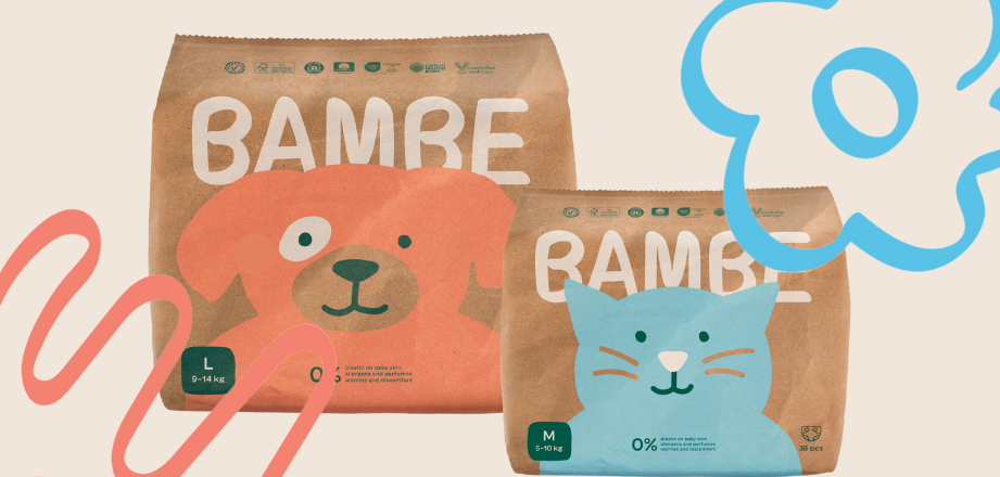 Bambe eco diapers - gentle on baby and nature