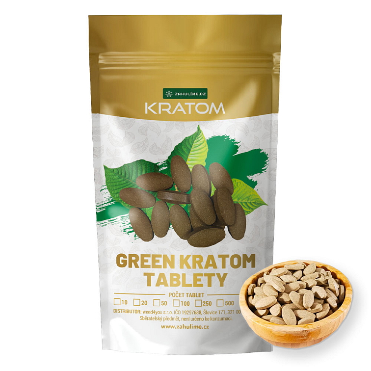 Zelený kratom v tabletách