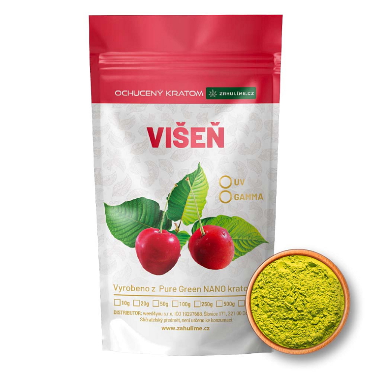 Ochucený kratom Pure Green - Višeň