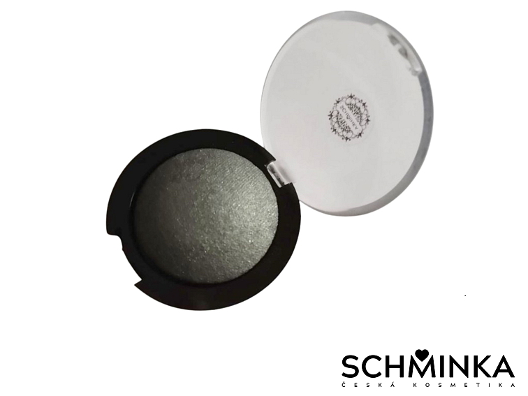 Minerální Zapékaný Oční Stín 7C - Šedý s Nádechem Zelené a Perletí