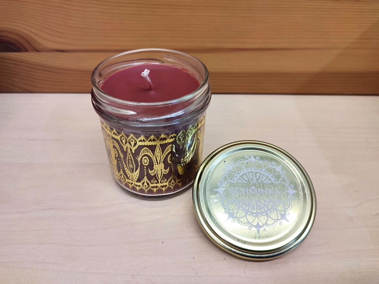 Vonná Sójová svíčka "Jablko se skořicí" 165 ml