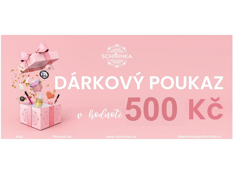 Dárkový poukaz na nákup kosmetiky - 500 Kč