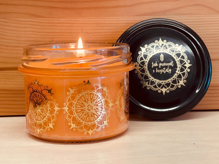 Vonná Sójová Svíčka "Pomeranč"