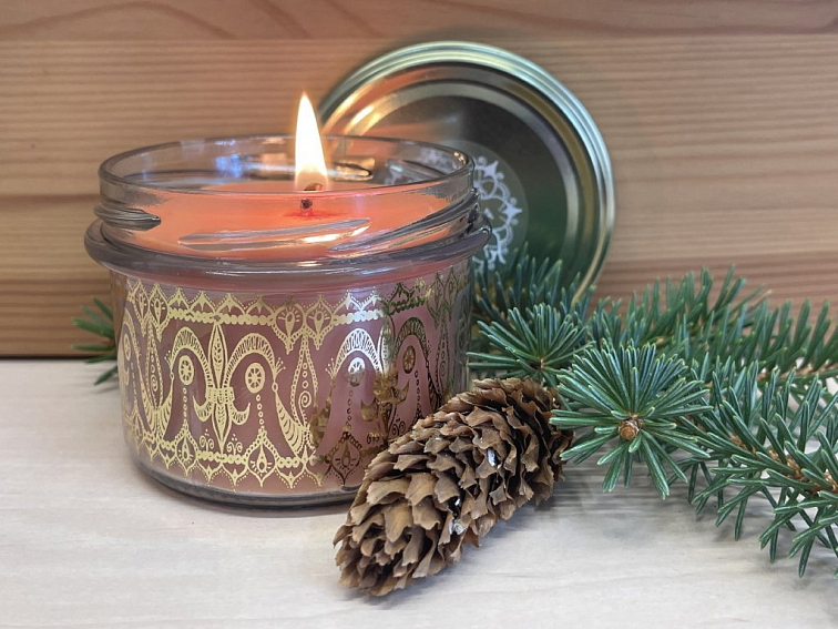 Výhodný Set Svíček - "Dýňové Latté a Pomeranč"