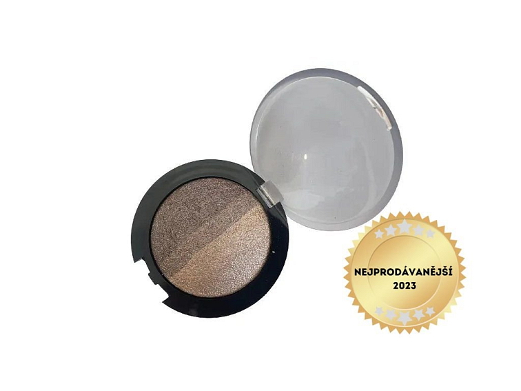 Minerální Zapékaný Oční Stín TRIO 02 - Béžovohnědá