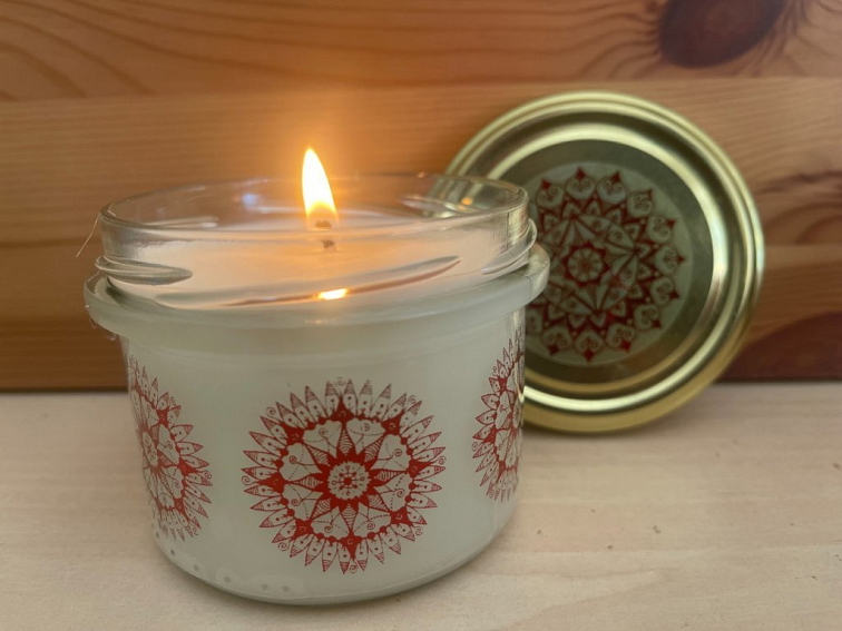 Vonná Sójová Svíčka "AMBER"