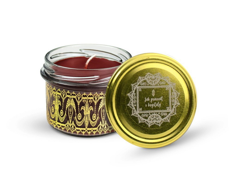 Vonná Sójová Svíčka - Jablko Se Skořicí