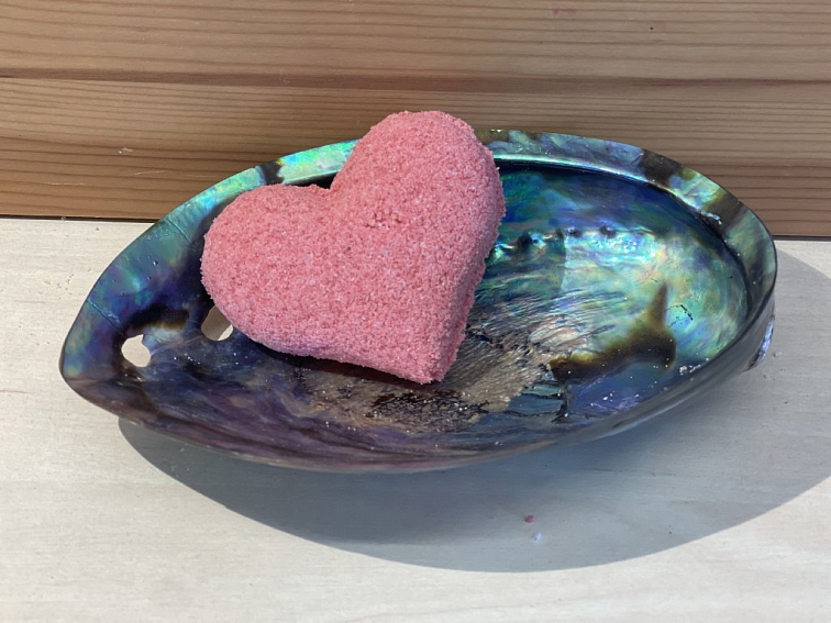 Šumivé Máslové Srdíčko do Koupele - Jahodové