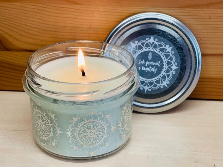 Vonná Sójová Svíčka "Jasmín"