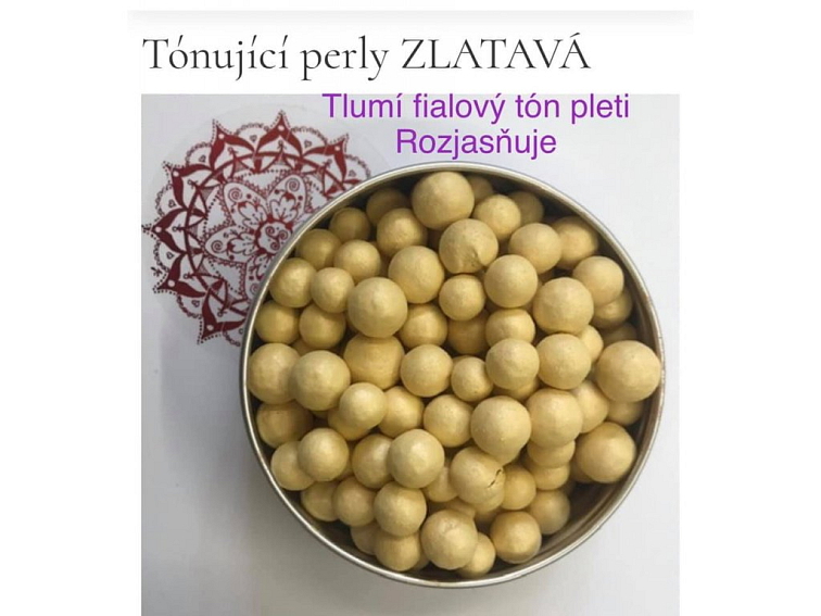 Perly pro Tónování Pleti 8DD - Zlatavá