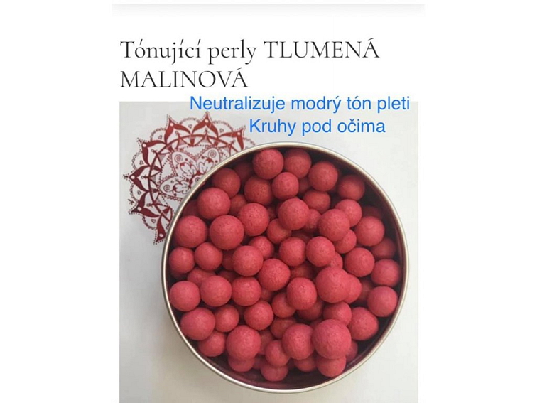 Perly pro Tónování Pleti 34D - Tlumená Malinová
