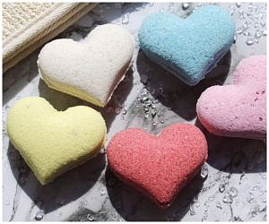 Šumivé Máslové Srdíčko do Koupele - Jahodové