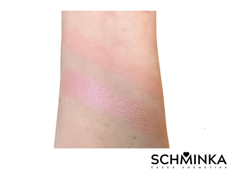 Minerální Oční Stíny MINI 40 - Teplá Růžová s Fialkovou Perletí