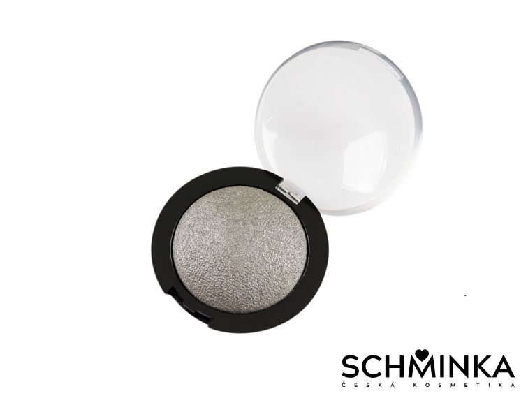 Minerální Zapékaný Oční Stín 15 - Holubí Šedá se Stříbrným Třpytem