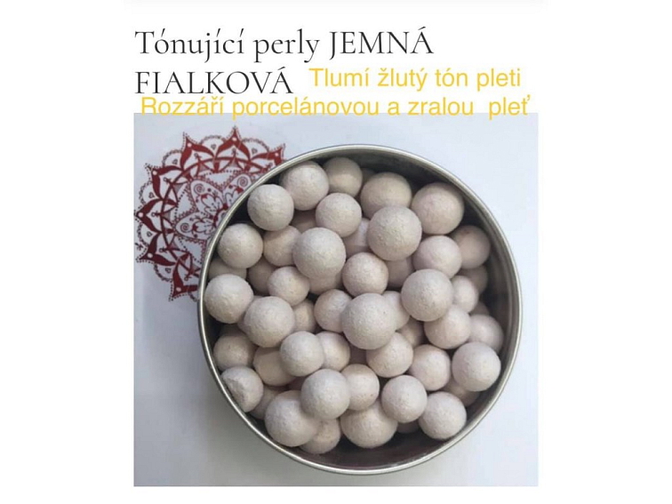 Perly pro Tónování Pleti 11D- Jemná Fialová