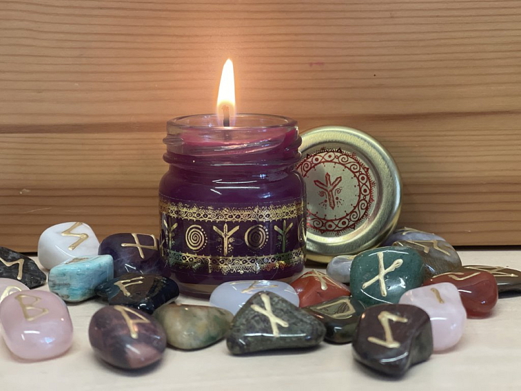 Vonná Sójová MINI Svíčka s Vůní Lilie-ALGIZ