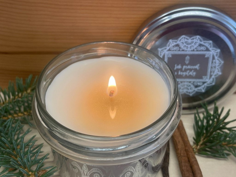 Vonná Sójová Svíčka "Vánoční Cukroví"