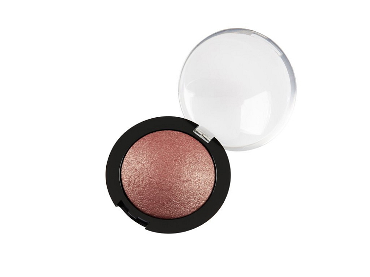 Minerální Zapékaný Oční Stín 208 - Růžovohnědá se Stříbrným Třpytem