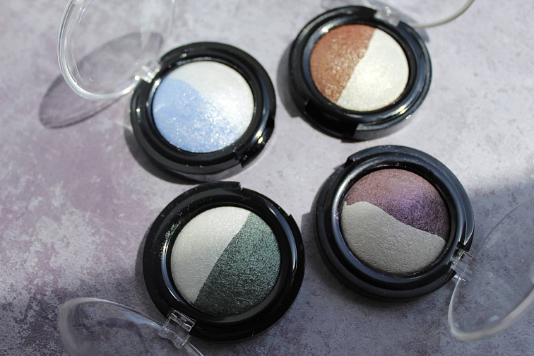 Minerální Zapékaný Oční Stín DUO 03 - Kouřová