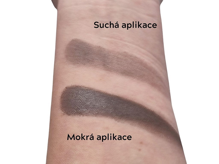 Minerální Zapékaný Oční Stín 8C - Šedý s Nádechem Hnědé Perleti