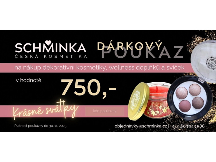 Dárkový Poukaz v Hodnotě 750 Kč