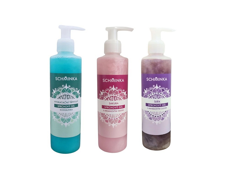 Výhodná sada sprchových gelů – Konvalinka, Šeřík, Sakura