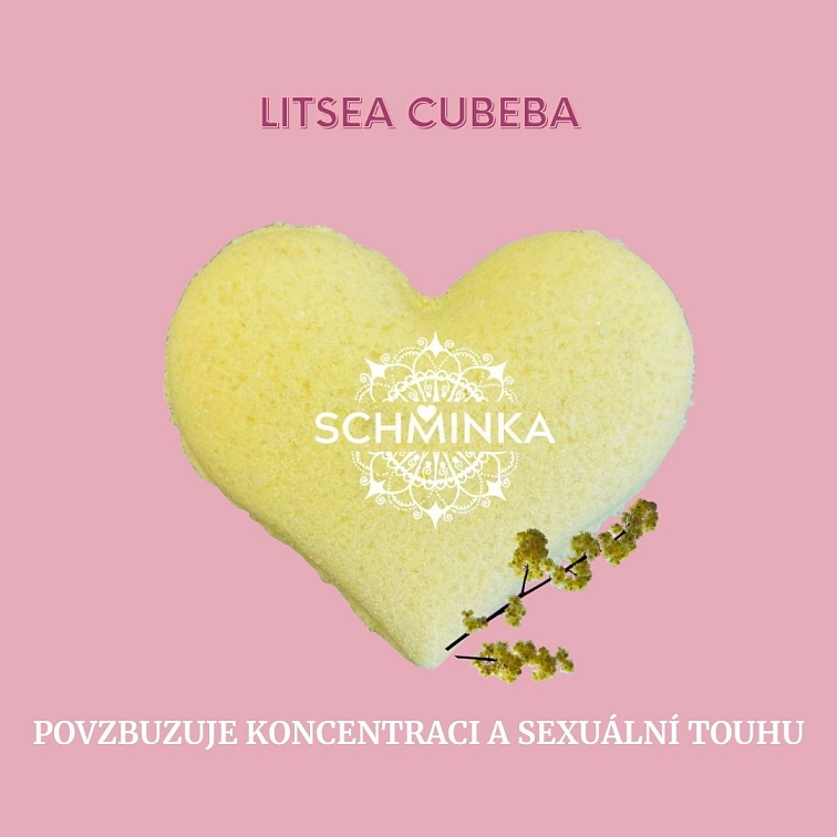 Šumivé Máslové Srdíčko do Koupele - Litsea Cubeba