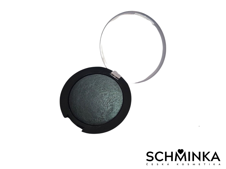 Minerální Zapékaný Oční Stín 28 - Tmavě Zelený s Modrým Zábleskem