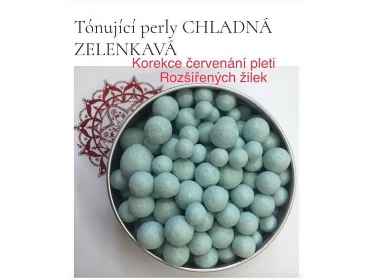 Perly pro Tónování Pleti 13D - Chladná Zelenkavá