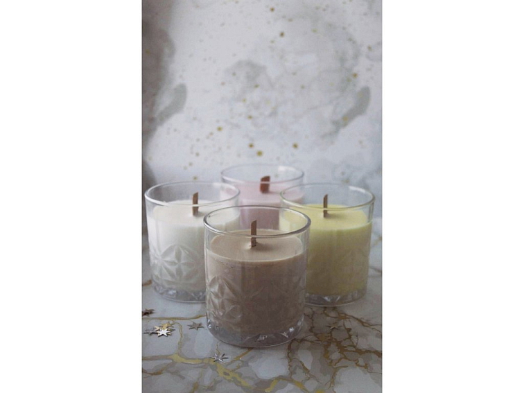 Výhodný Set 4 Luxusních Vonných Svíček s Polodrahokamy - Bonus 3+1 Zdarma!