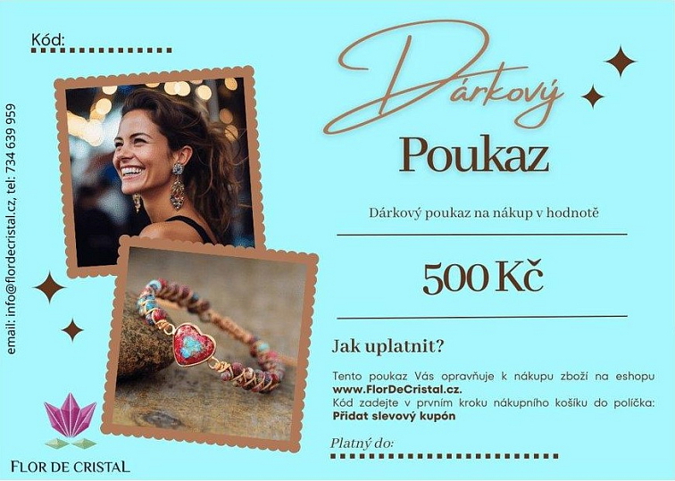 Náušnice Flora - Náušnice s krystaly