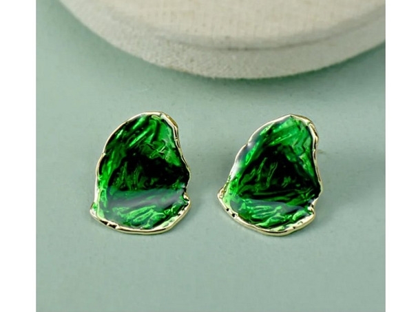 Náušnice Bélen- zelená - Náušnice s krystaly